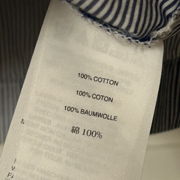 Madewell Striped Bell Sleeve Top Size Medium - Picture 3 of 7